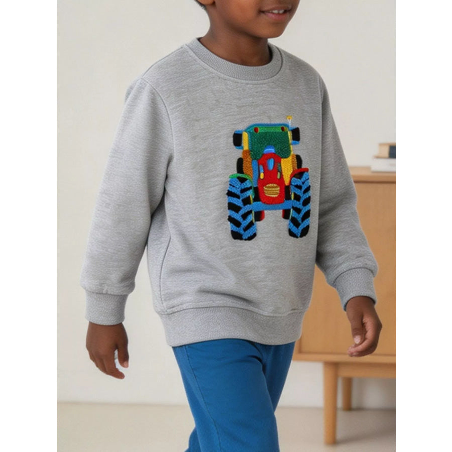 Children’s Tractor Crew Neck Sweatshirt Apparel and Accessories