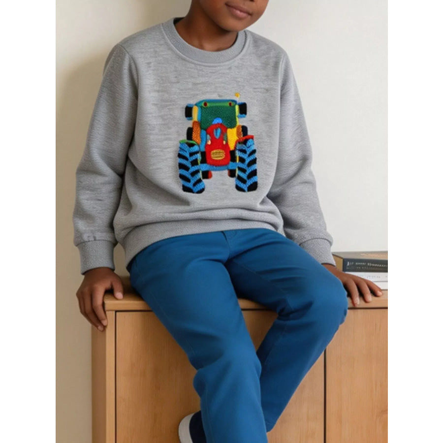 Children’s Tractor Crew Neck Sweatshirt Apparel and Accessories