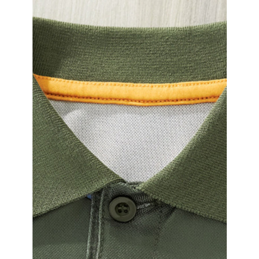 Children’s Tractor Print Casual Polo Shirt Apparel and Accessories