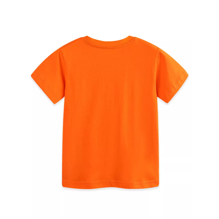 Children’s Tractor Print Casual T-Shirt Apparel and Accessories