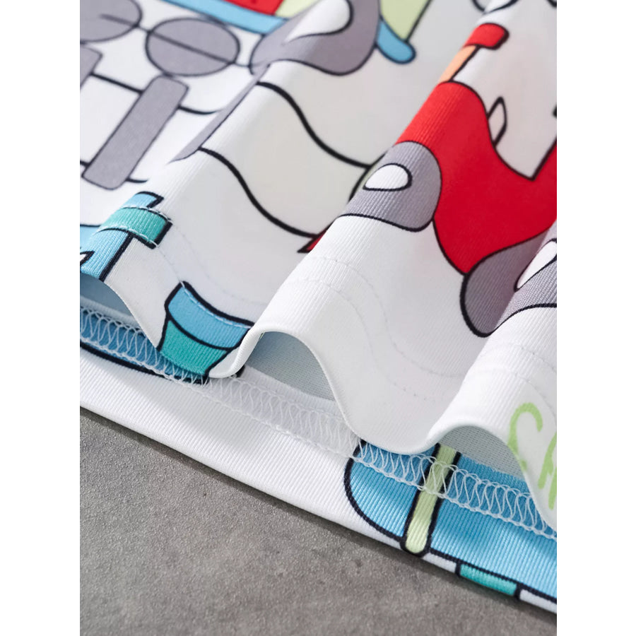 Children’s Train Print Short Sleeve T-Shirt Apparel and Accessories