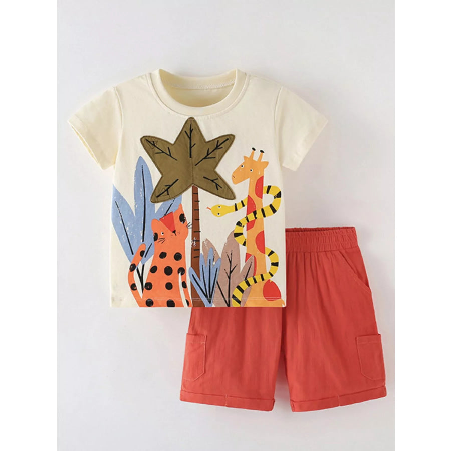Children’s Tropical Adventure T-Shirt and Shorts Set Apparel and Accessories