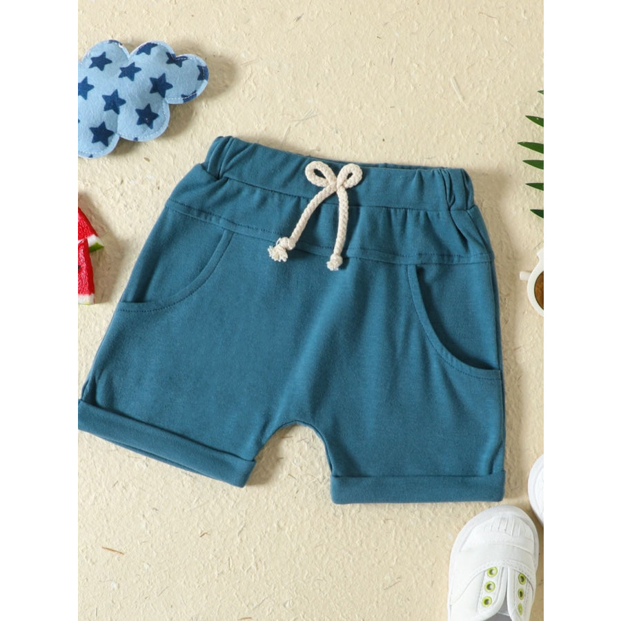 Children’s Tropical Banana Print Casual Tee and Shorts Set Apparel and Accessories