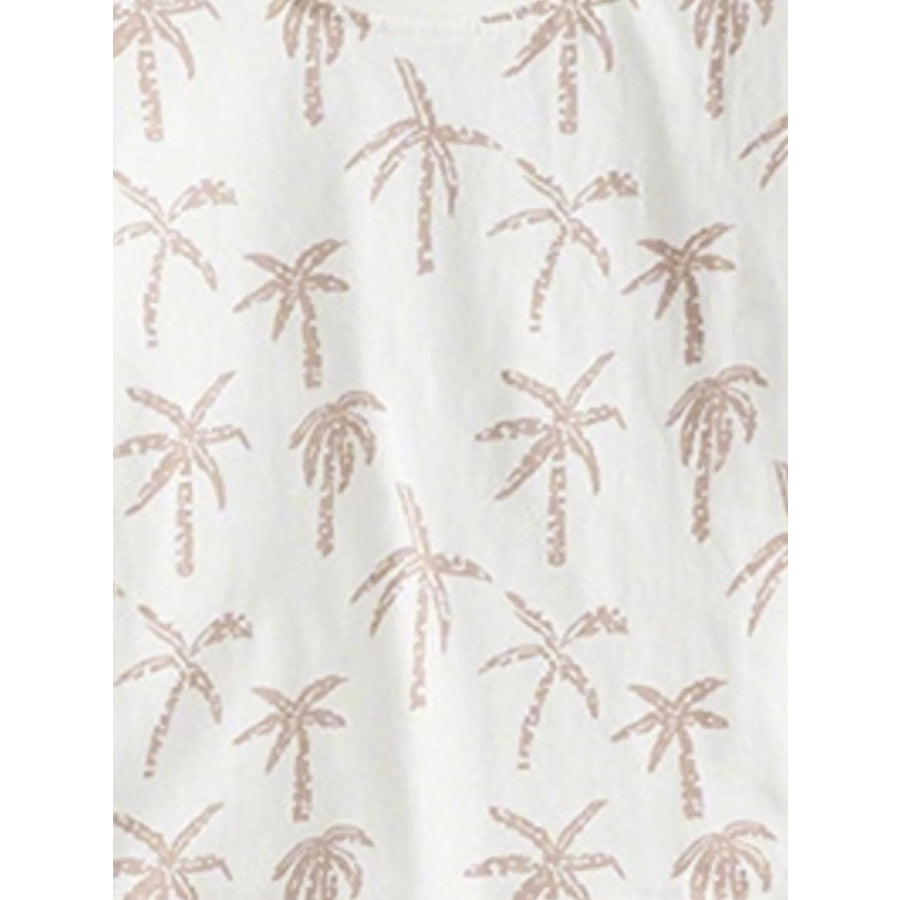 Children’s Tropical Palm Print Outfit Set Apparel and Accessories
