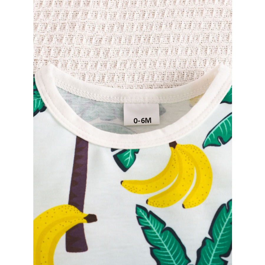 Children’s Tropical Palm Print Tank Top & Shorts Set Apparel and Accessories