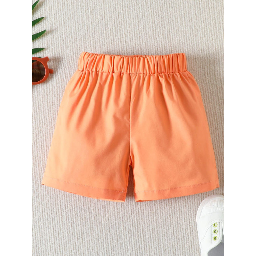 Children’s Tropical Print Button-Up Shirt & Shorts Set Apparel and Accessories