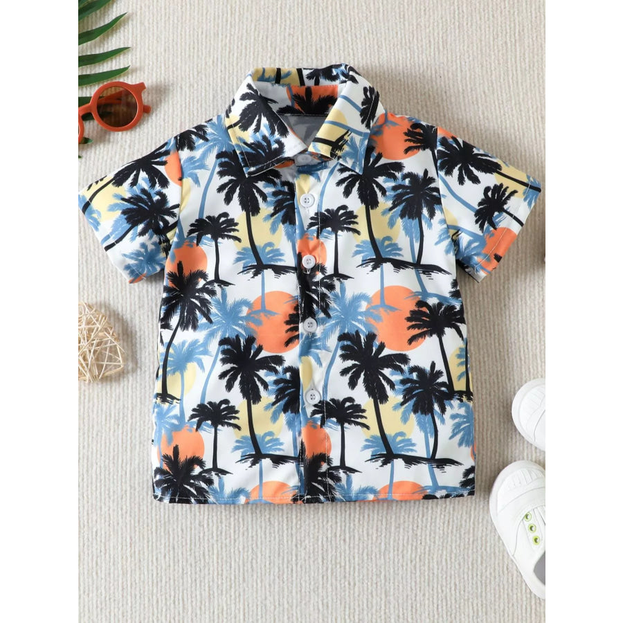 Children’s Tropical Print Shirt and Shorts Set Apparel and Accessories