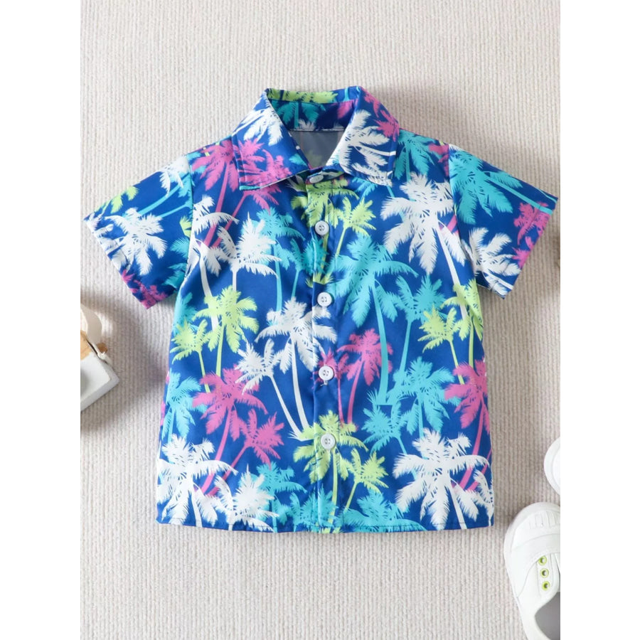 Children’s Tropical Print Shirt and Shorts Set Apparel and Accessories
