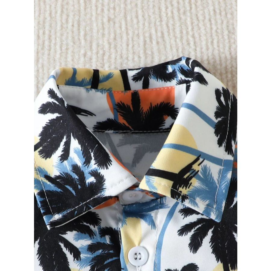 Children’s Tropical Print Shirt and Shorts Set Apparel and Accessories