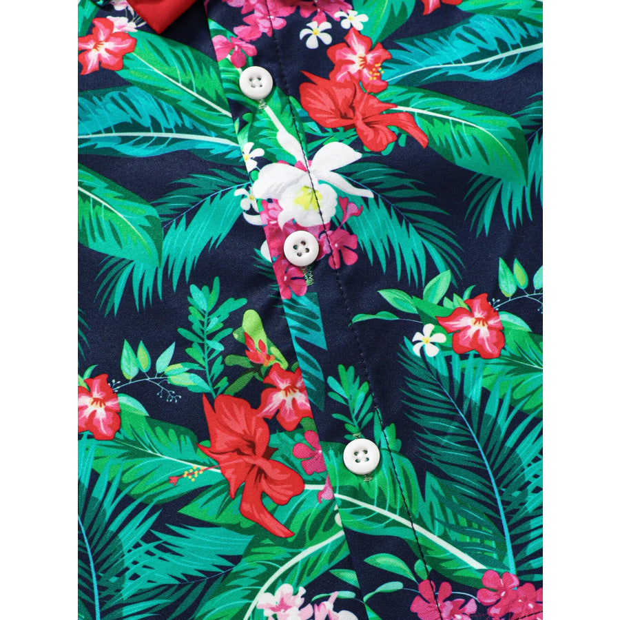Children’s Tropical Print Shirt & Shorts Set Apparel and Accessories