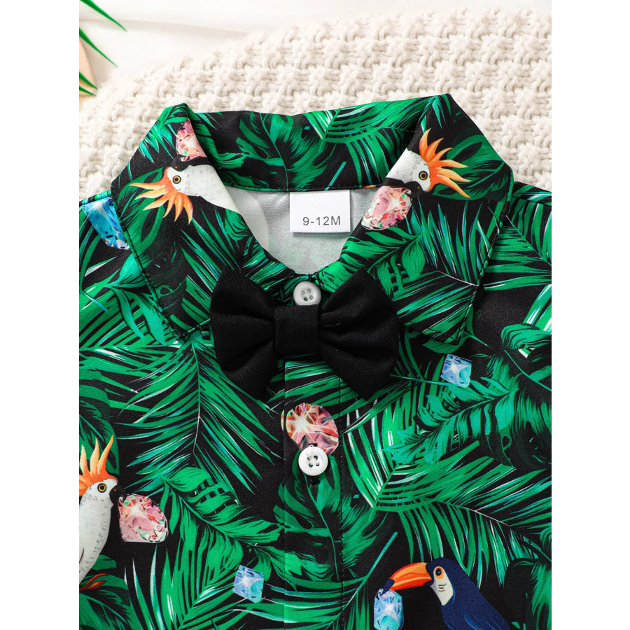 Children’s Tropical Print Shirt & Shorts Set Apparel and Accessories