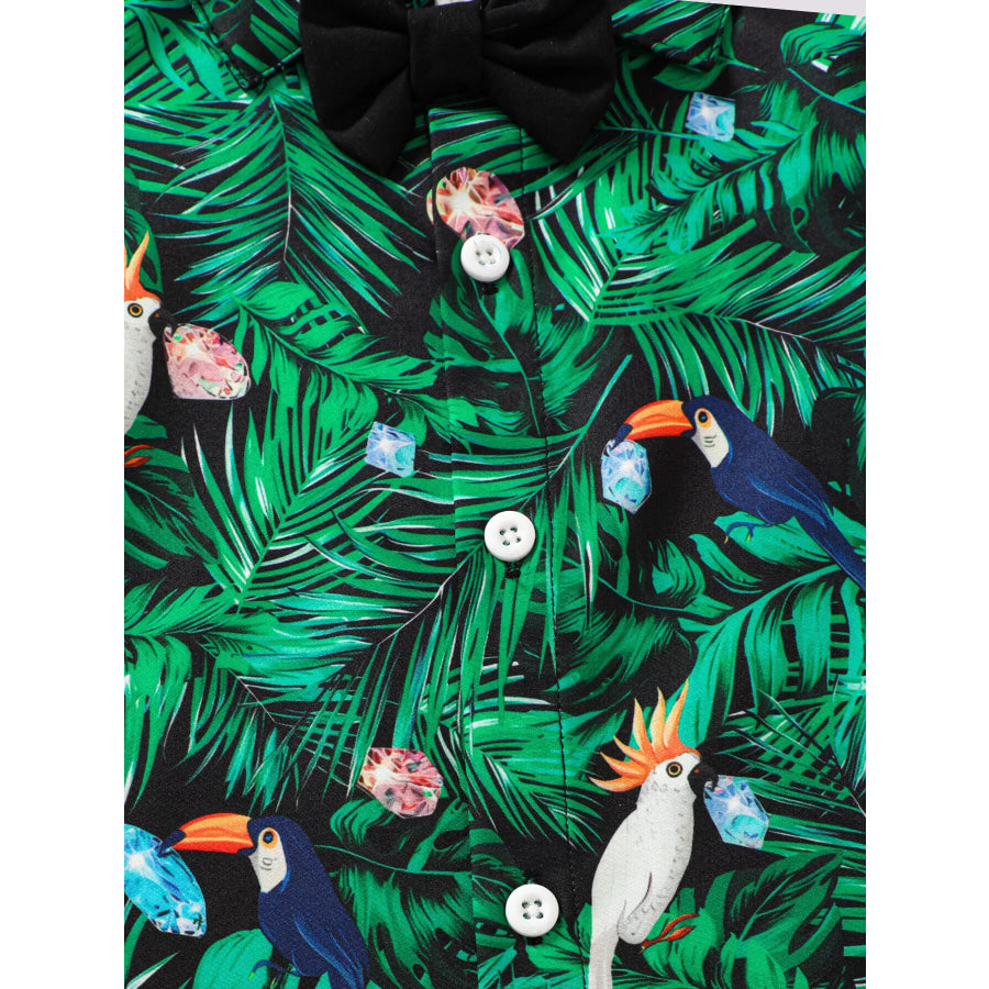 Children’s Tropical Print Shirt & Shorts Set Apparel and Accessories