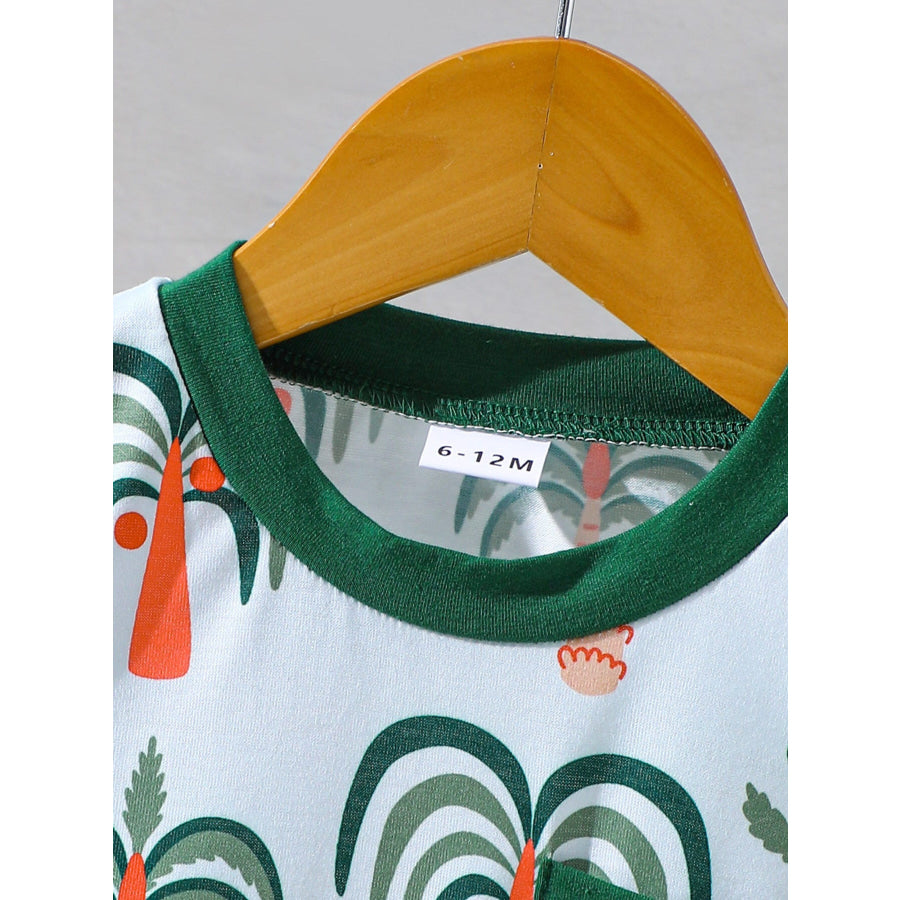 Children’s Tropical Print Tee & Shorts Set Apparel and Accessories