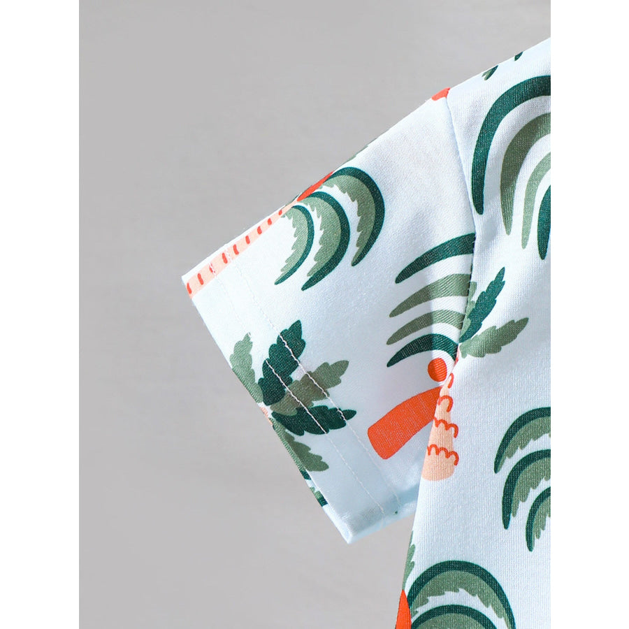 Children’s Tropical Print Tee & Shorts Set Apparel and Accessories