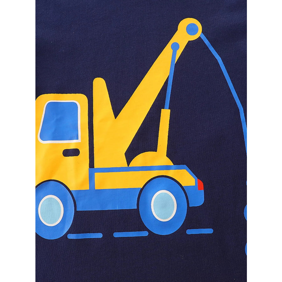 Children’s Truck Graphic Long Sleeve T-Shirt Apparel and Accessories