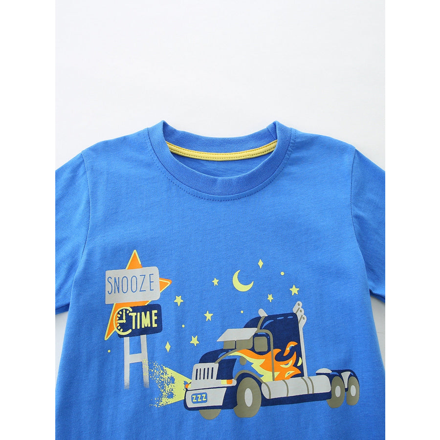 Children’s Truck Graphic Tee and Shorts Set Apparel and Accessories