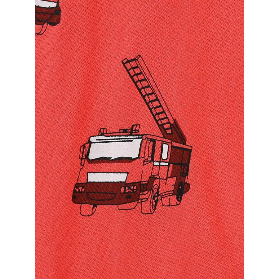 Children’s Truck Print Crew Neck Short Sleeve T-Shirt Apparel and Accessories