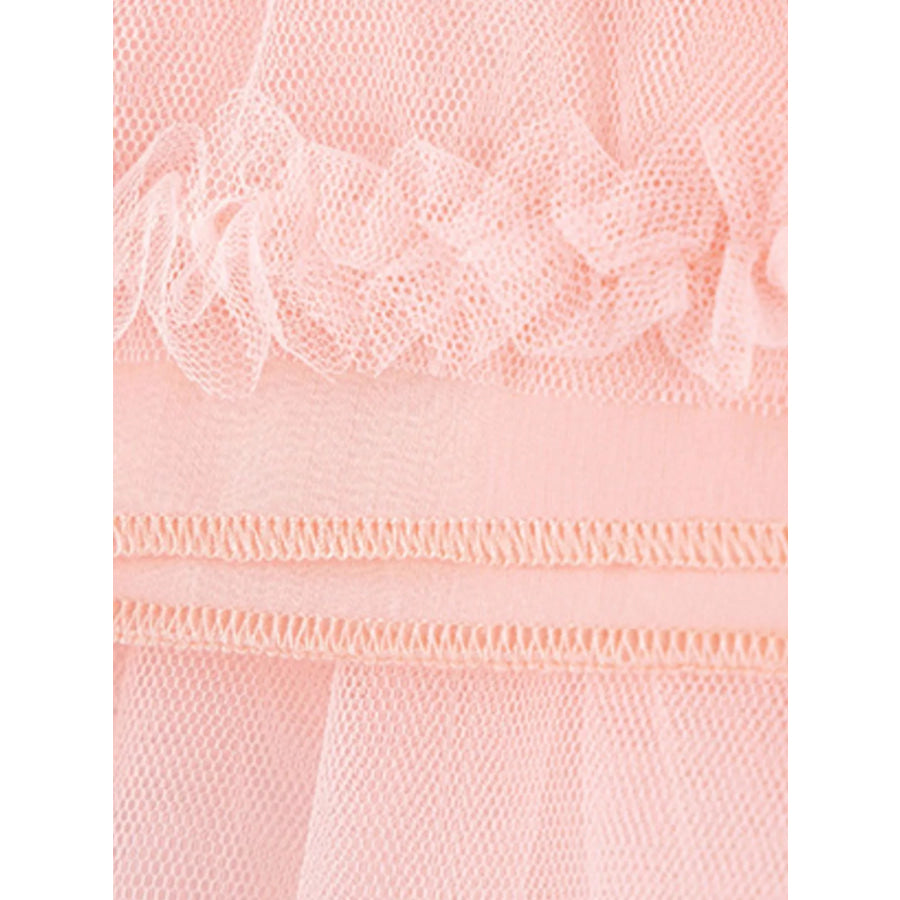 Children’s Tulle Dress with Polka Dots and Bow Detail Apparel and Accessories