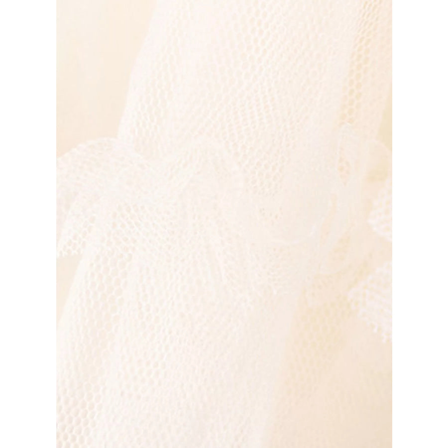 Children’s Tulle Dress with Polka Dots and Bow Detail Apparel and Accessories
