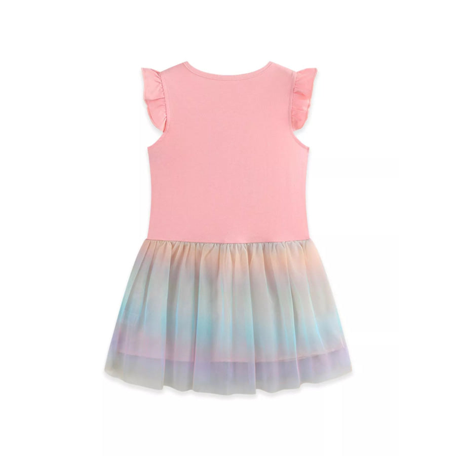 Children’s Unicorn Applique Rainbow Tulle Dress Apparel and Accessories