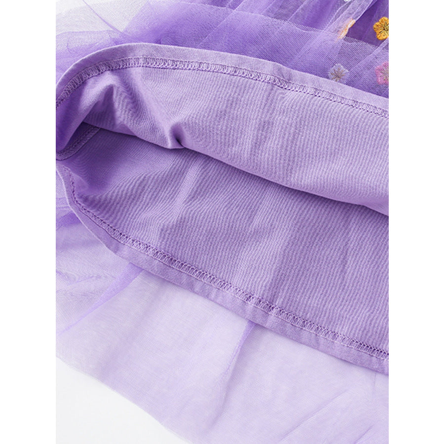 Children’s Unicorn Embroidered Tulle Dress Apparel and Accessories