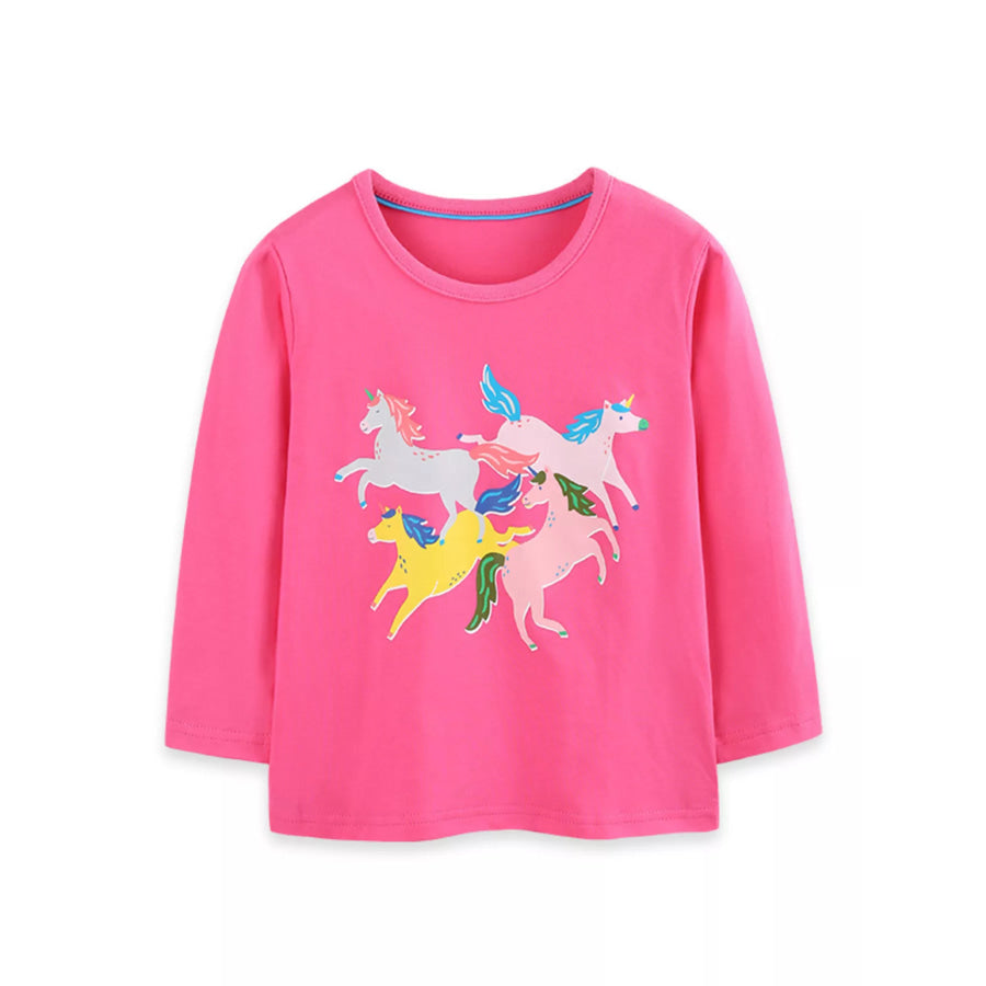 Children’s Unicorn Graphic Long-Sleeve T-Shirt Apparel and Accessories