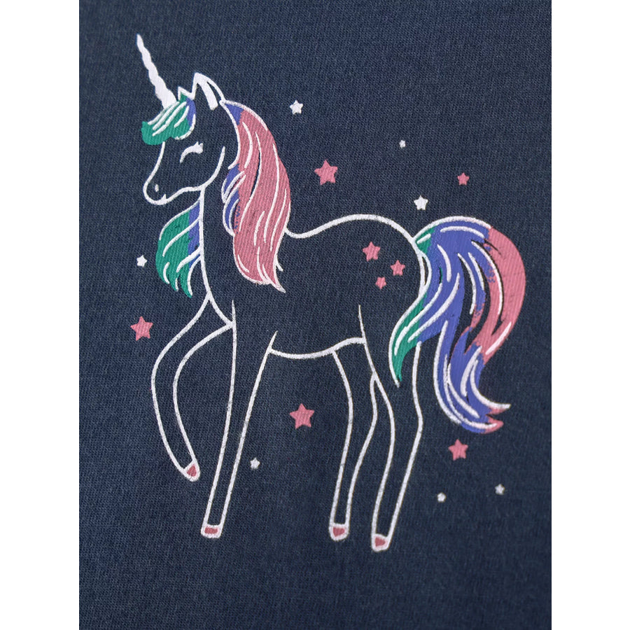 Children’s Unicorn Graphic Ruffle Sleeve Tulle Dress Apparel and Accessories