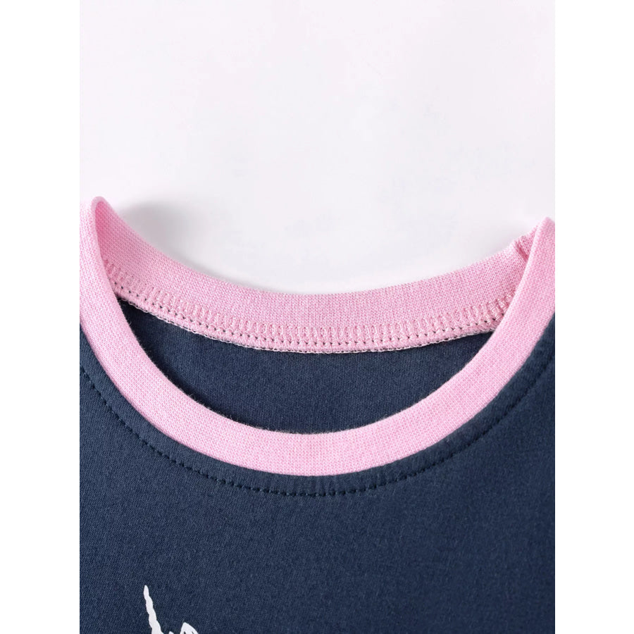 Children’s Unicorn Graphic Ruffle Sleeve Tulle Dress Apparel and Accessories