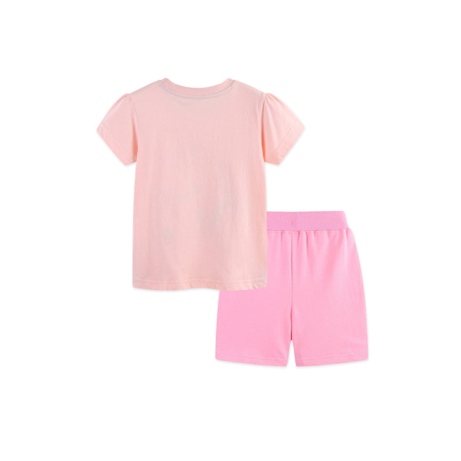 Children’s Unicorn Graphic Tee and Shorts Set Apparel and Accessories