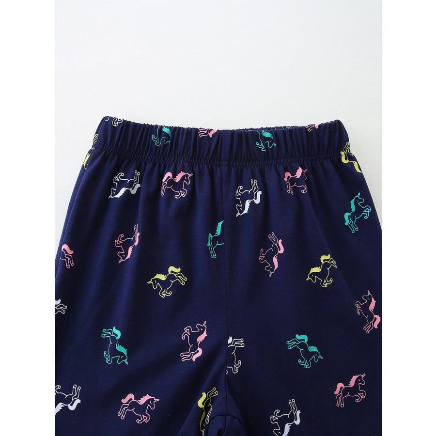 Children’s Unicorn Ice Cream Top & Shorts Set Apparel and Accessories