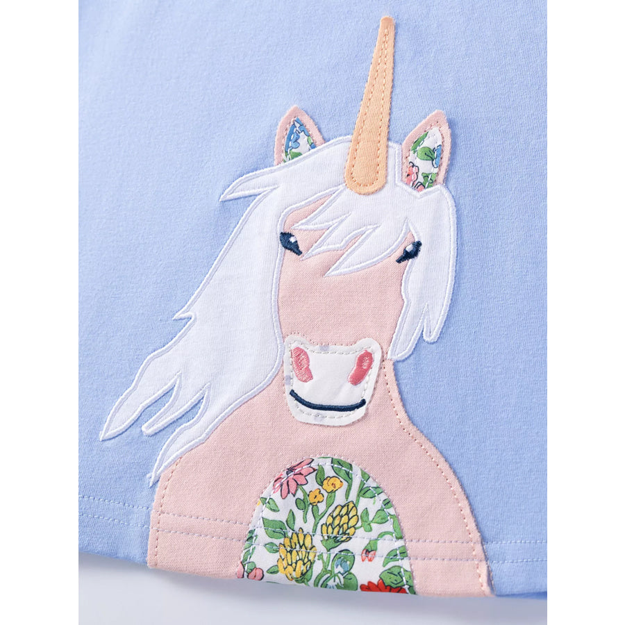 Children’s Unicorn Print Casual Dress Apparel and Accessories