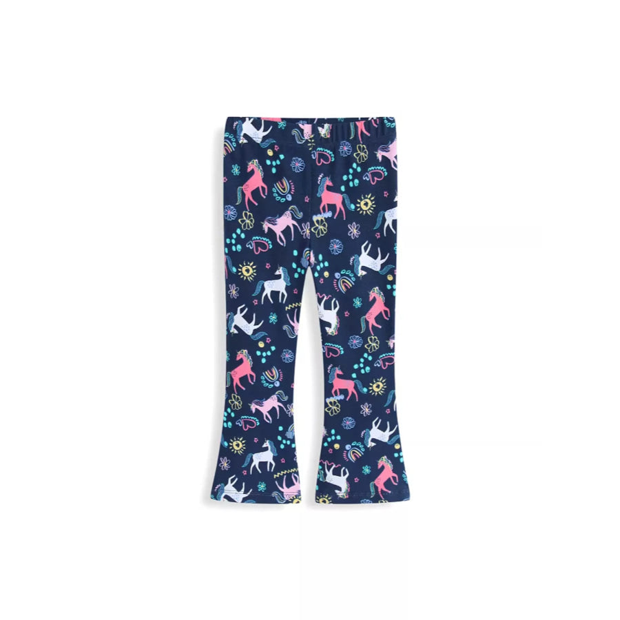 Children’s Unicorn Print Flare Leggings Apparel and Accessories