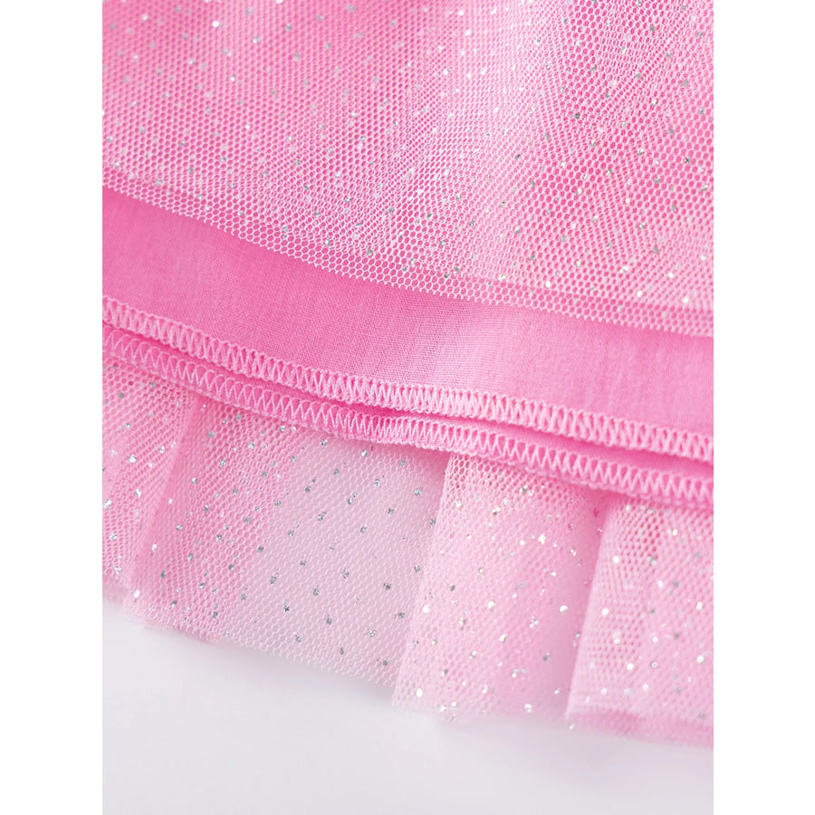 Children’s Unicorn Print Long Sleeve Tulle Dress Apparel and Accessories