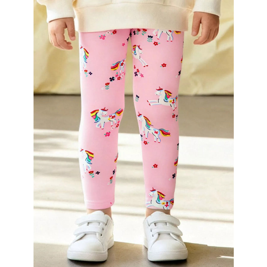 Children’s Unicorn Print Pants Blush Pink / 2Y Apparel and Accessories