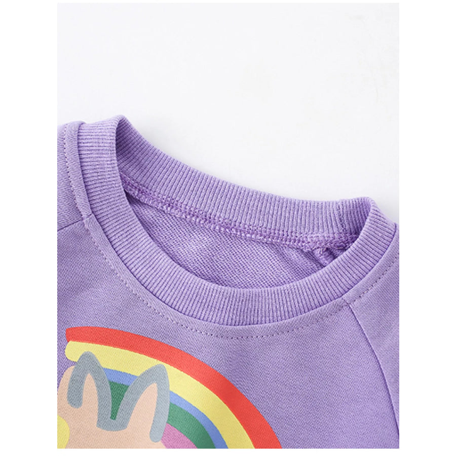 Children’s Unicorn Rainbow Graphic Sweatshirt Apparel and Accessories