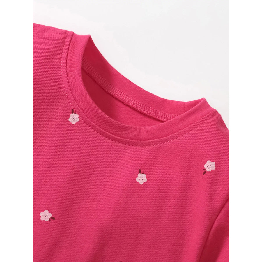 Children’s Unicorn Rainbow Round Neck Casual Dress Apparel and Accessories