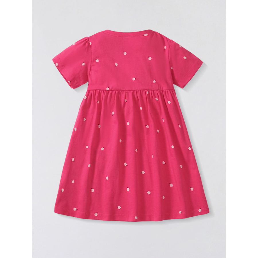 Children’s Unicorn Rainbow Short Sleeve Dress Apparel and Accessories