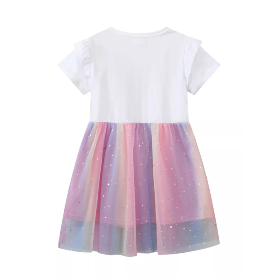Children’s Unicorn Rainbow Tulle Dress Apparel and Accessories