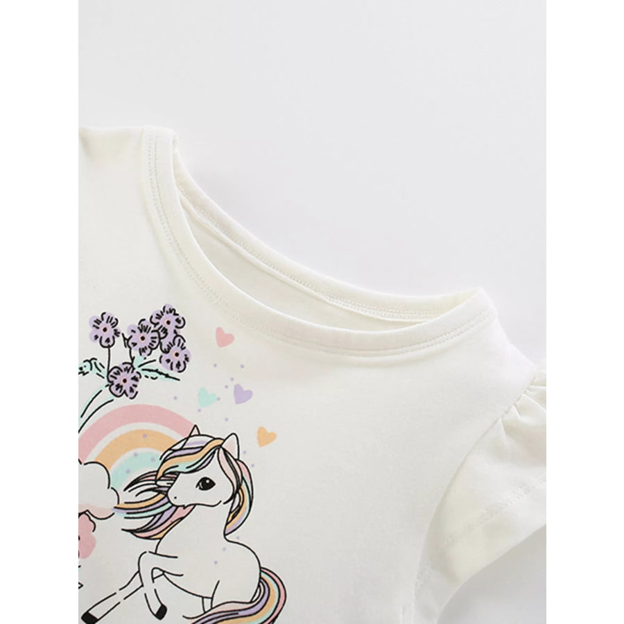 Children’s Unicorn Rainbow Tulle Dress Apparel and Accessories