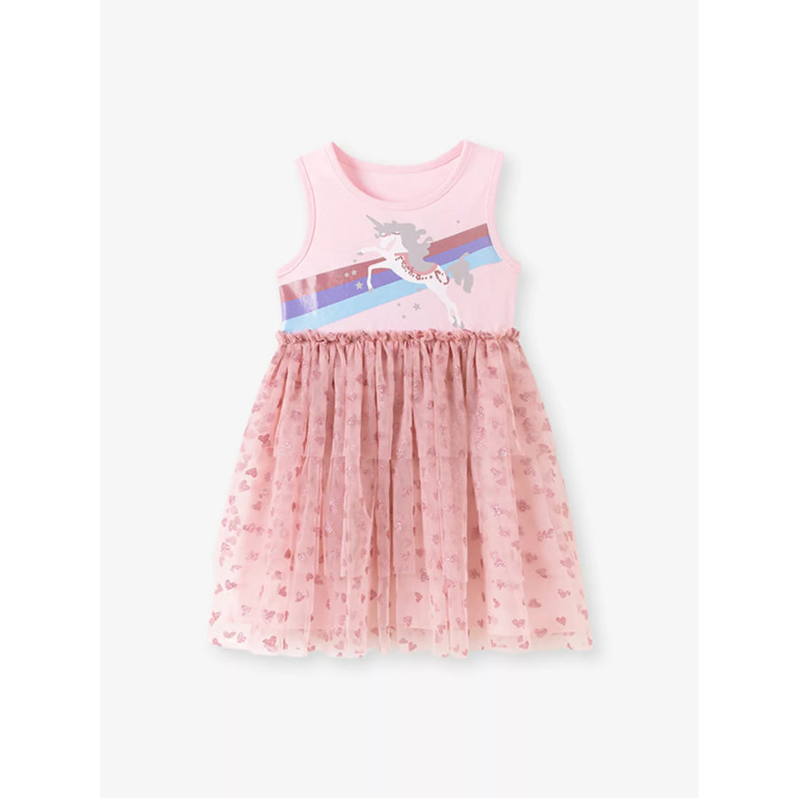 Children’s Unicorn Rainbow Tulle Dress Apparel and Accessories