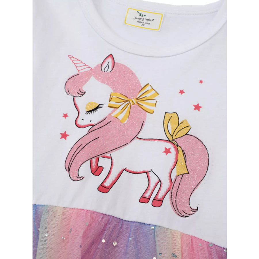 Children’s Unicorn Rainbow Tulle Dress Apparel and Accessories