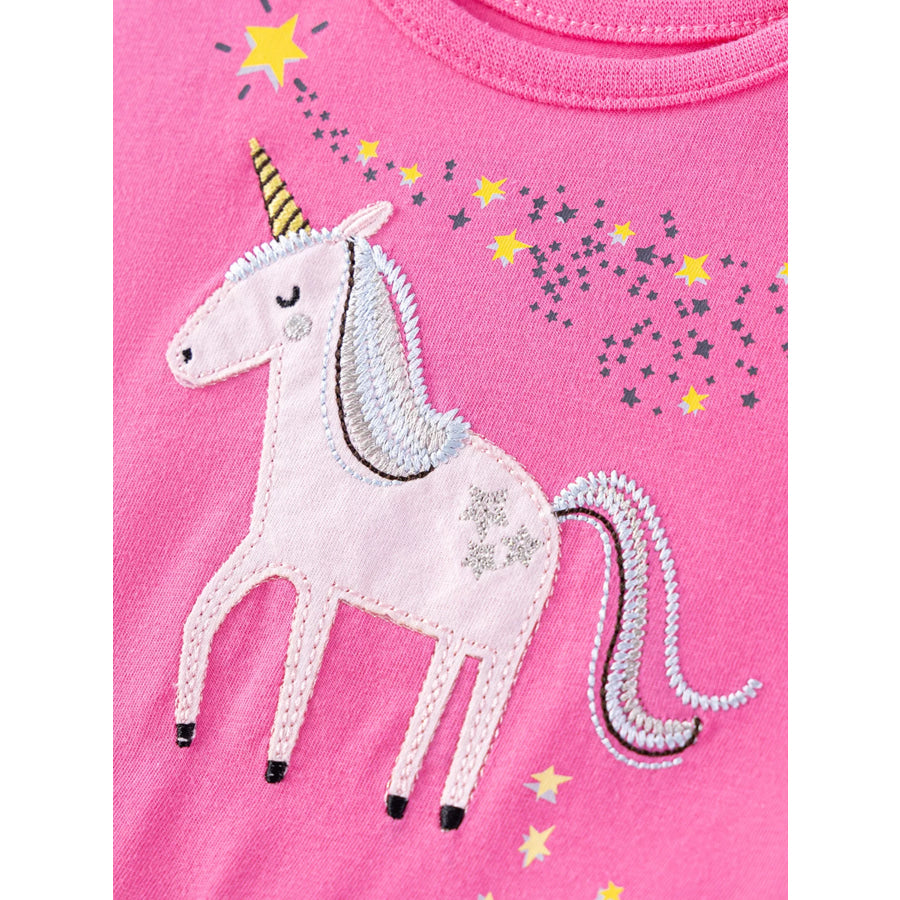 Children’s Unicorn Round Neck Tulle Dress Apparel and Accessories