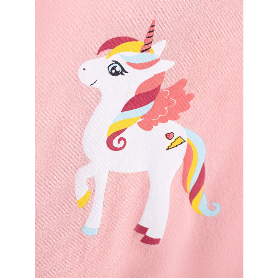 Children’s Unicorn Ruffle Sleeve Tulle Dress Apparel and Accessories