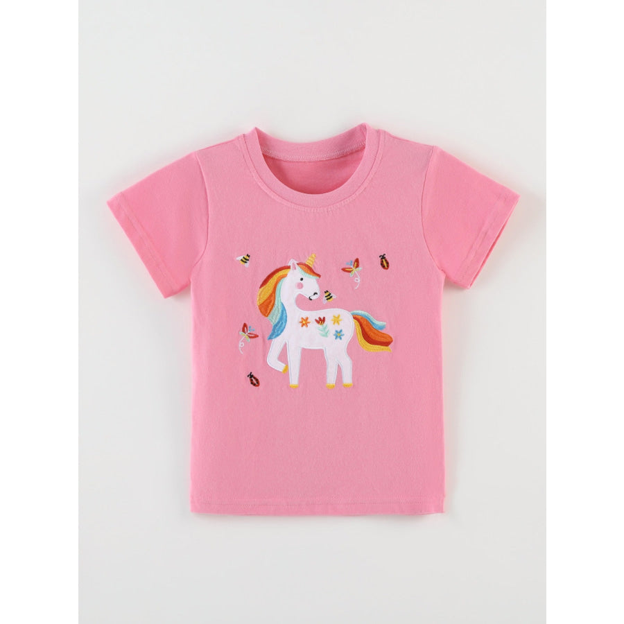 Children’s Unicorn Short Sleeve T-Shirt Apparel and Accessories