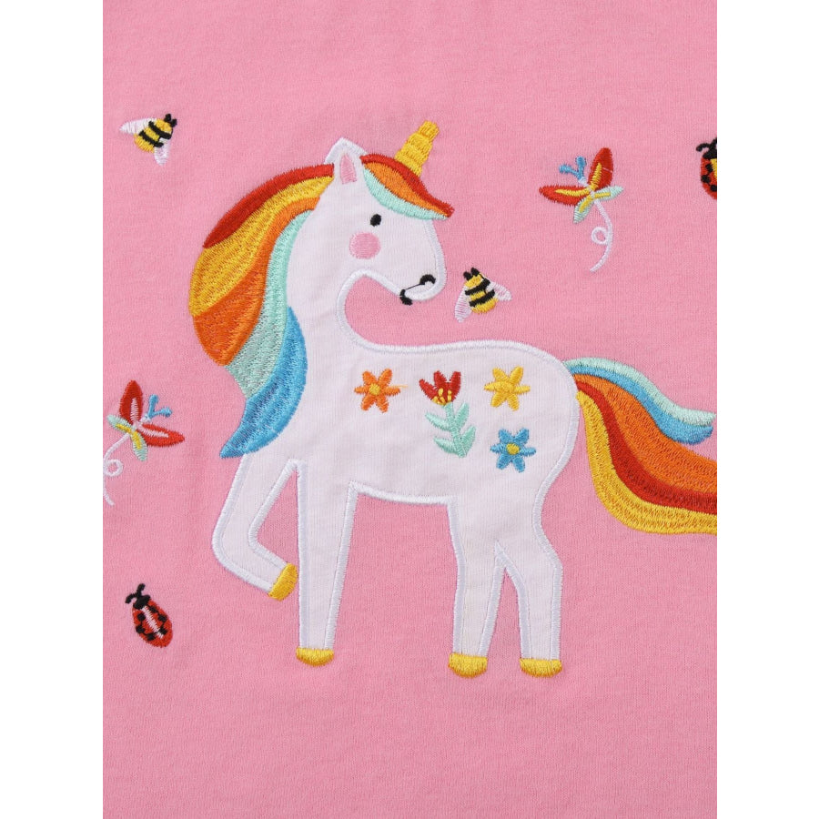 Children’s Unicorn Short Sleeve T-Shirt Apparel and Accessories