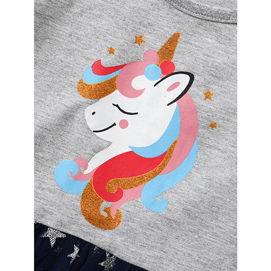Children’s Unicorn Starry Tulle Dress Apparel and Accessories