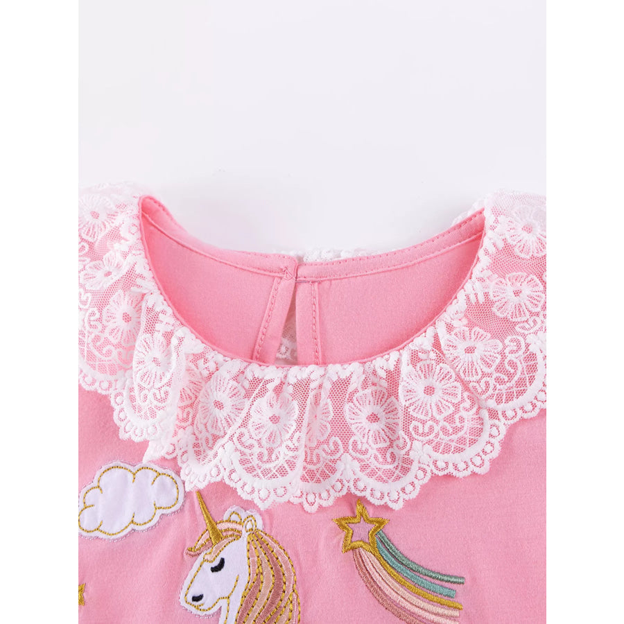 Children’s Unicorn Top and Pants Two-Piece Set Apparel and Accessories