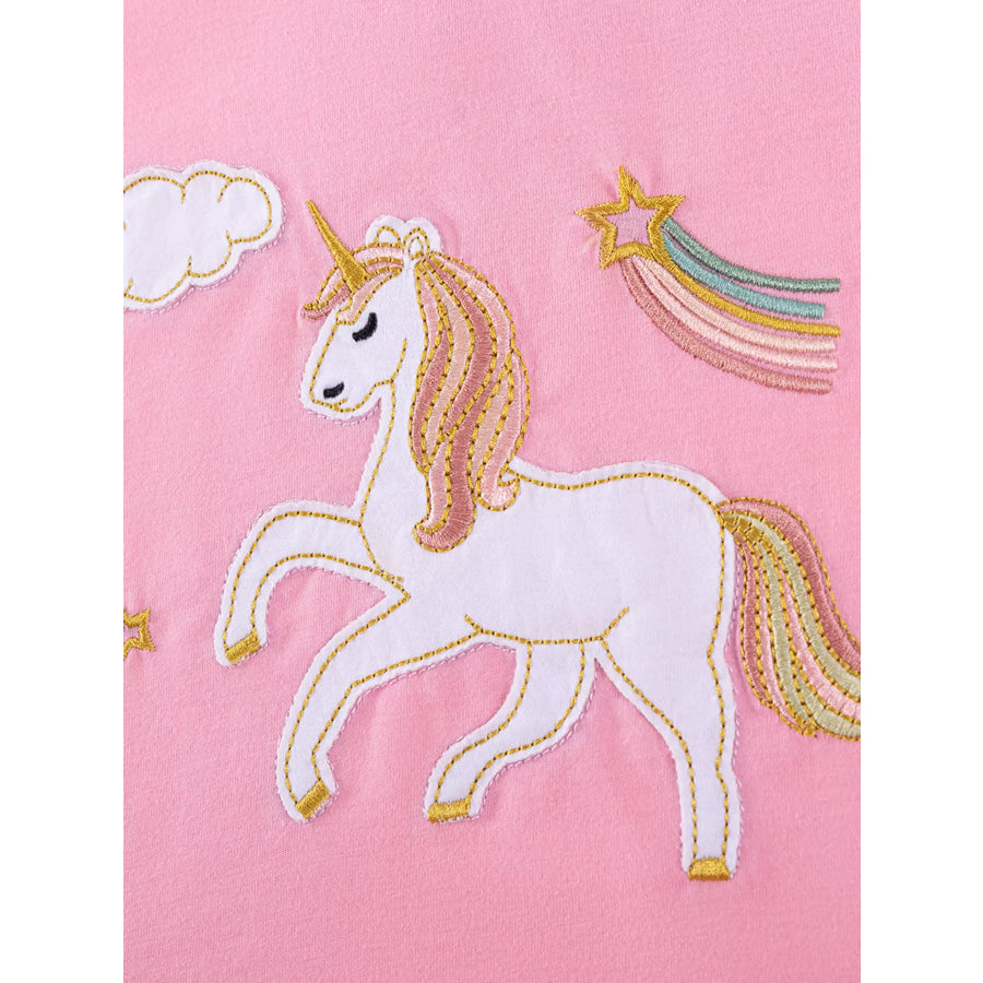 Children’s Unicorn Top and Pants Two-Piece Set Apparel and Accessories