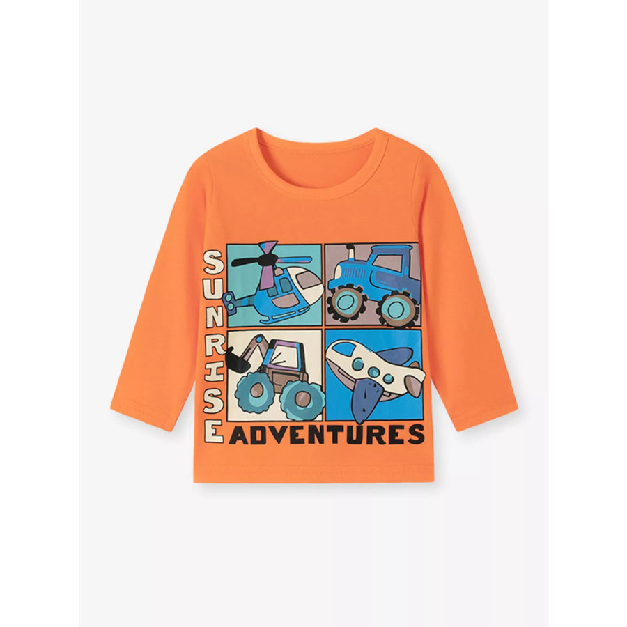 Children’s Vehicle Graphic Long-Sleeve T-Shirt Apparel and Accessories