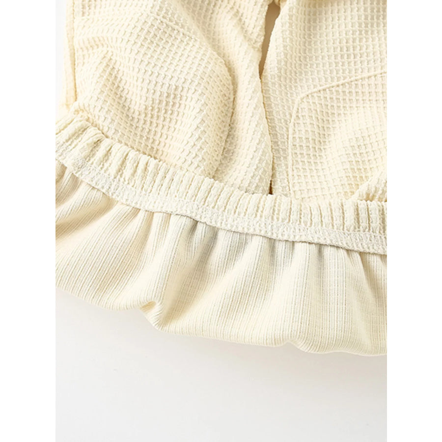 Children’s Waffle Knit Tee and Shorts Set Apparel and Accessories